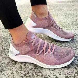Nike Free TR Flyknit 3 LM Smokey Mauve  Breathable Woman Purple Brown size 9